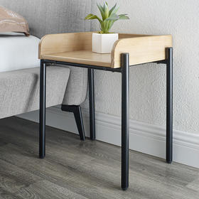 喜梦宝床头架北欧简约轻工业风金属置物架卧室床边金属铁脚小架子