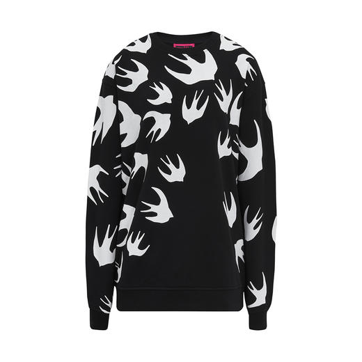 MCQ 女装女士棉质时尚燕子长袖卫衣 黑色 337341 RLT72 1000 商品图0