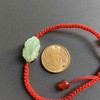 冰种晴水翡翠貔貅手绳18k玫瑰金镶嵌手链 商品缩略图3