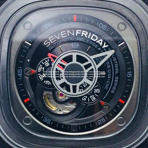 SV七个星期五，原装316L不锈钢表带，市场最高版本，男士腕表，自动机械机芯，钢表带+送皮表带，密底。 商品图4