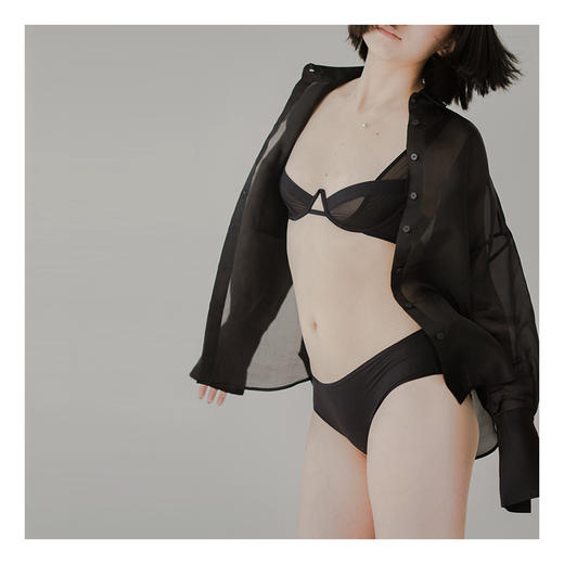 Her Senses｜感官 01-B005-YN  倒V 3/4钢圈  [ 黑 ] 商品图2