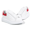 ALEXANDER MCQUEEN 亚历山大.麦昆 女士小牛皮红色尾大阔型系带休闲运动鞋 白色 553770 WHGP7 9676 商品缩略图0