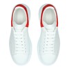 ALEXANDER MCQUEEN 亚历山大.麦昆 女士小牛皮红色尾大阔型系带休闲运动鞋 白色 553770 WHGP7 9676 商品缩略图4