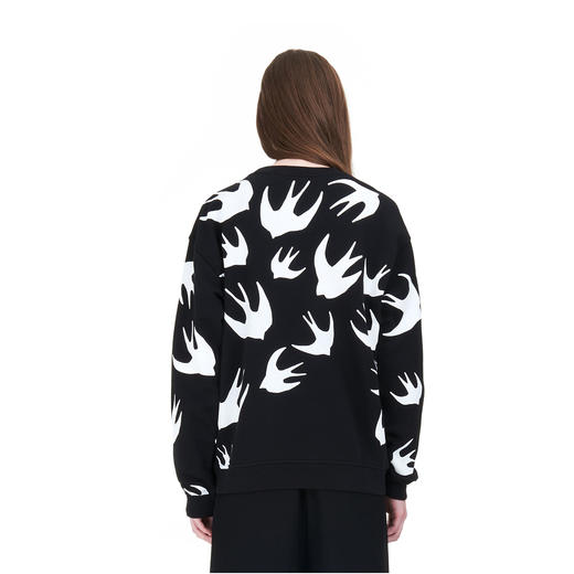 MCQ 女装女士棉质时尚燕子长袖卫衣 黑色 337341 RLT72 1000 商品图2