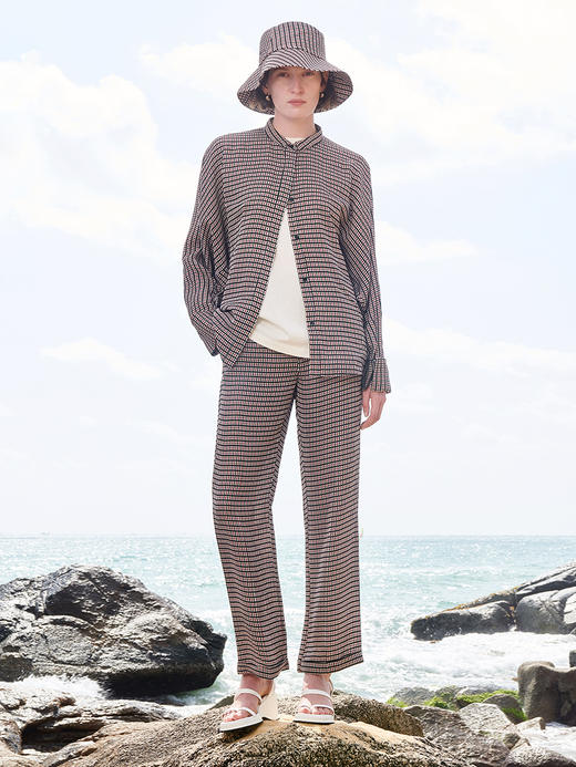 HIDEMI 色织格纹渔夫帽 商品图5