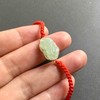 冰种晴水翡翠貔貅手绳18k玫瑰金镶嵌手链 商品缩略图6