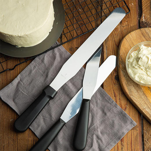 法焙客6/8/10寸（黑柄）抹刀 直不锈钢蛋糕奶油裱花抹平刀 三种规格可选 商品图1