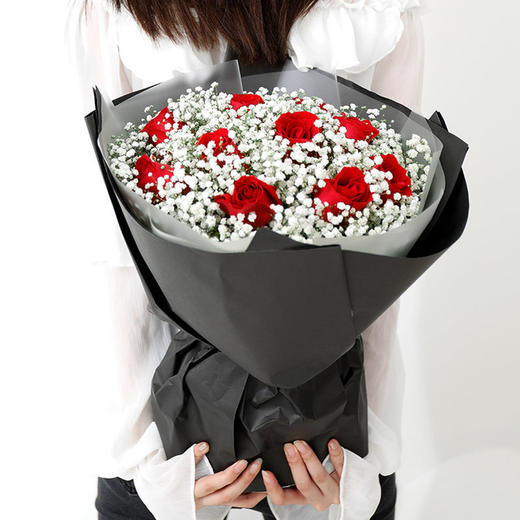 我们恋爱吧   11支红玫瑰，满天星搭配。（1936） 商品图2