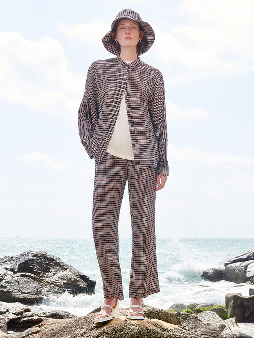 HIDEMI 色织格纹渔夫帽 商品图4