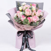钟情你   11支糖果色玫瑰，桔梗，尤加利搭配（1931） 商品缩略图0