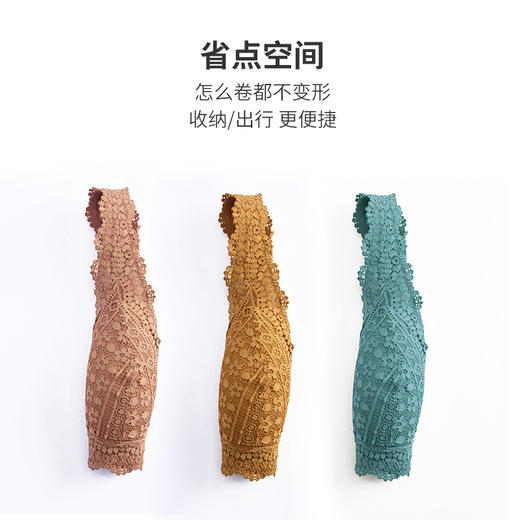 HSIA遐 中小胸薄款内衣女bralette防凸点性感全蕾丝无钢圈文胸春光2020 商品图4