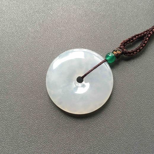 糯冰种翡翠双龙玉扣 商品图5