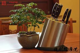 不锈钢菜刀套组 全套厨房套刀 龙泉沈广隆剑铺宝剑 沈广隆刀具  未开刃