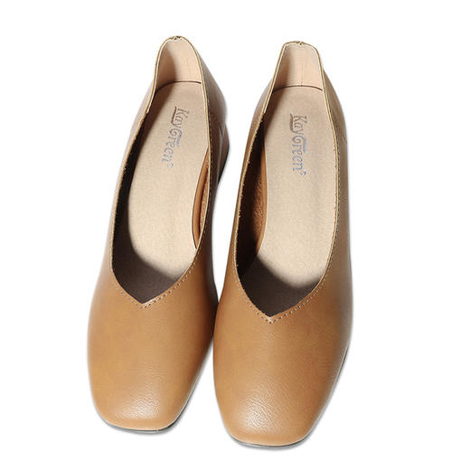 【经典复古风】方头奶奶鞋 粗跟单鞋 商品图8