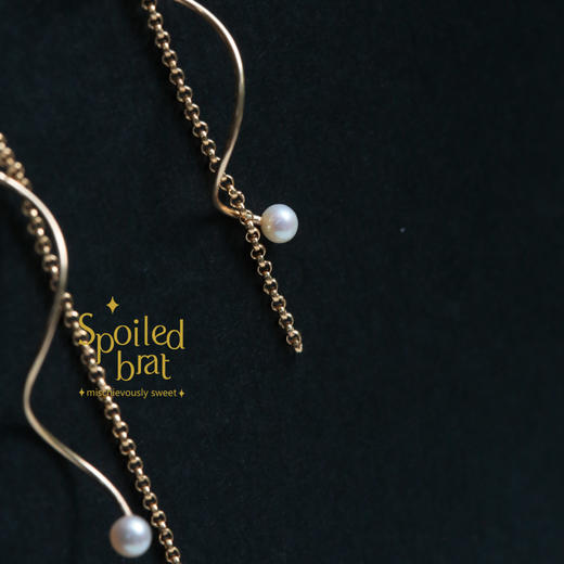 spoiledbrat jewelry珍珠螺旋耳线 商品图1