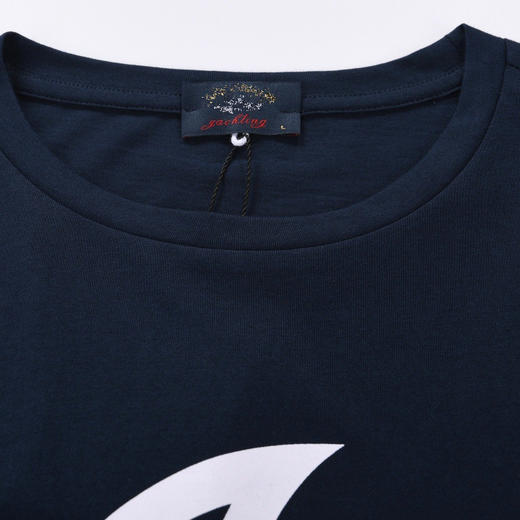 鲨鱼 鱼鳍线条 弹力丝光棉 圆领短袖T恤 特惠 PSS77 商品图4