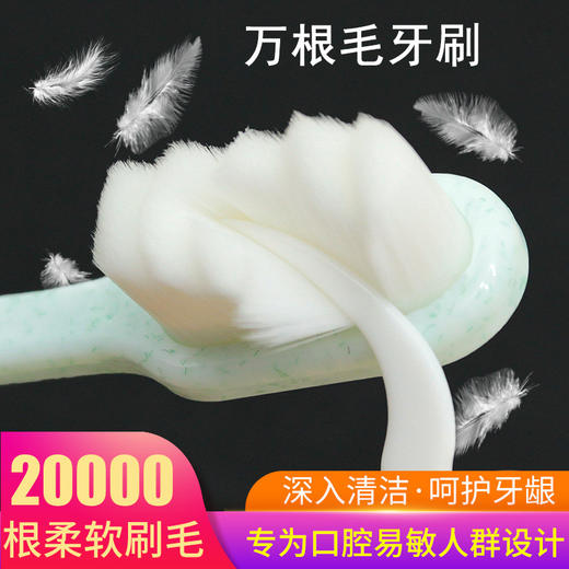 【万毛网红牙刷】母婴级 2支成人万根软毛牙刷独立包装 商品图0