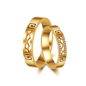 【熙】中式对戒·鱼水成文·男戒+女戒