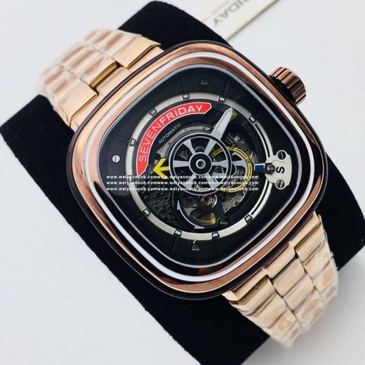 SV七个星期五，原装316L不锈钢表带，市场最高版本，男士腕表，自动机械机芯，钢表带+送皮表带，密底。 商品图8