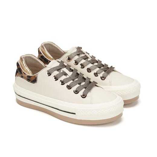 西村名物低跟休闲系带女板鞋2019年秋季新款X29CM32501 商品图0