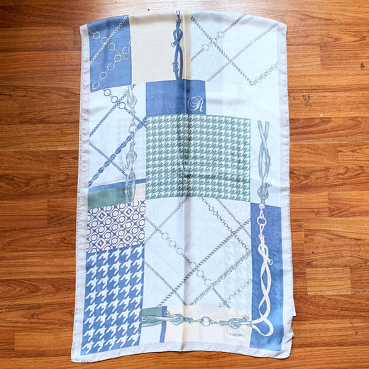 法国品牌renoma 出口韩国 桑蚕丝（网格纱）时尚长巾 商品图7