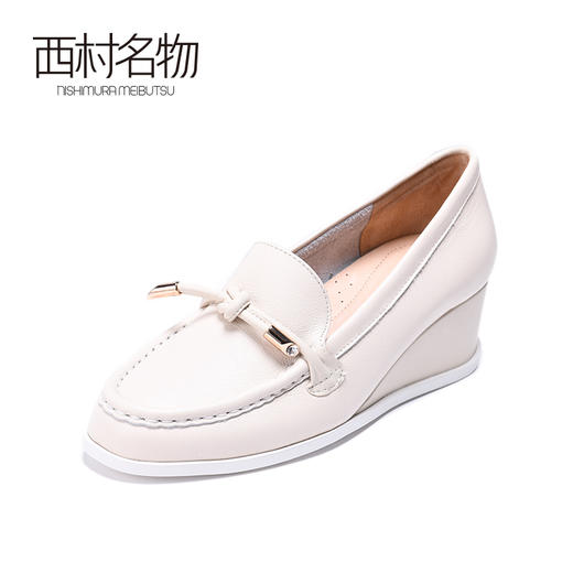 西村名物2020春季新款洋气休闲舒适松糕鞋坡跟高跟女鞋X20AE16861 商品图3