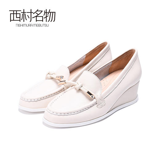 西村名物2020春季新款洋气休闲舒适松糕鞋坡跟高跟女鞋X20AE16861 商品图1