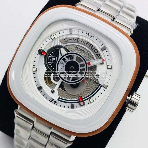 SV七个星期五，原装316L不锈钢表带，市场最高版本，男士腕表，自动机械机芯，钢表带+送皮表带，密底。 商品图3