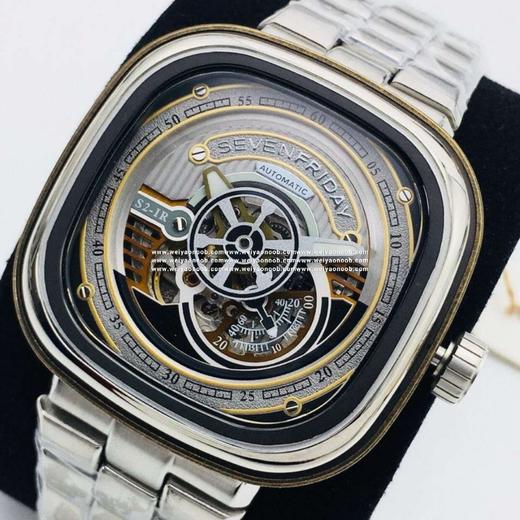 SV七个星期五，原装316L不锈钢表带，市场最高版本，男士腕表，自动机械机芯，钢表带+送皮表带，密底。 商品图2