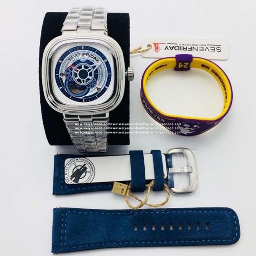 SV七个星期五，原装316L不锈钢表带，市场最高版本，男士腕表，自动机械机芯，钢表带+送皮表带，密底。 商品图1