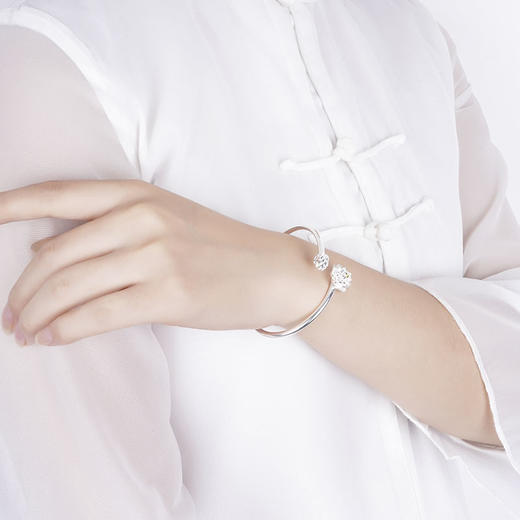 子佩集S990银【采莲曲】手镯【YHSZ027-3】2108 商品图3