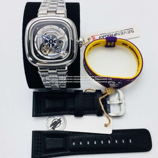 SV七个星期五，原装316L不锈钢表带，市场最高版本，男士腕表，自动机械机芯，钢表带+送皮表带，密底。 商品图3