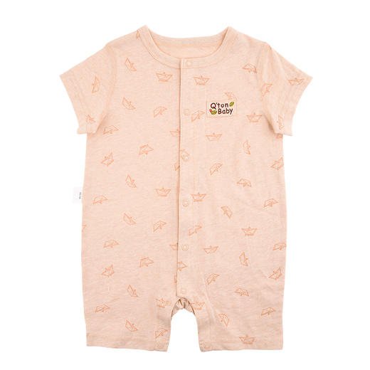 棉果果夏季新疆彩棉纯棉对开连体衣连身衣哈衣M201722120209 商品图1