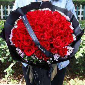 幸福的感觉   33支红玫瑰，相思梅搭配（1804）