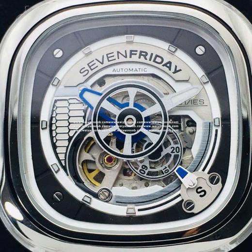 SV七个星期五，原装316L不锈钢表带，市场最高版本，男士腕表，自动机械机芯，钢表带+送皮表带，密底。 商品图10