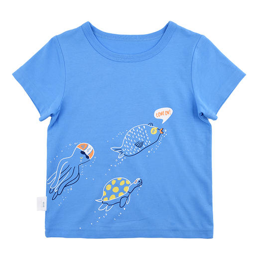 棉果果夏季男童短袖套头圆领T恤M212140220281 商品图4