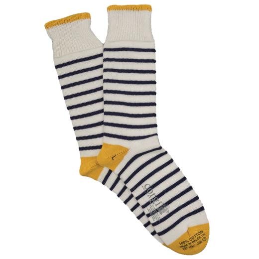CORGI柯基英国进口袜子间隔条纹纯棉中长筒袜秋冬季男女同款 商品图3
