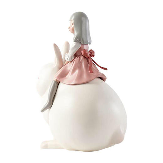 白夜童话系列《月光兔》艺术家贾晓鸥雕塑作品 商品图3