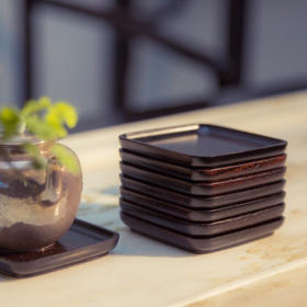 「小叶紫檀」方杯垫
