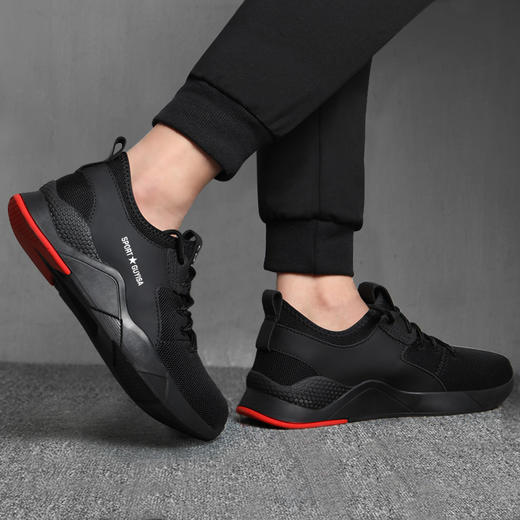 劳保鞋男钢包头防砸防刺穿夏季透气时尚防臭舒适工作鞋 商品图0