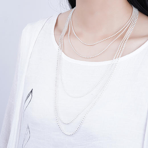 S990银佛珠项链【XL009】【XL010】搭配链2303 商品图8