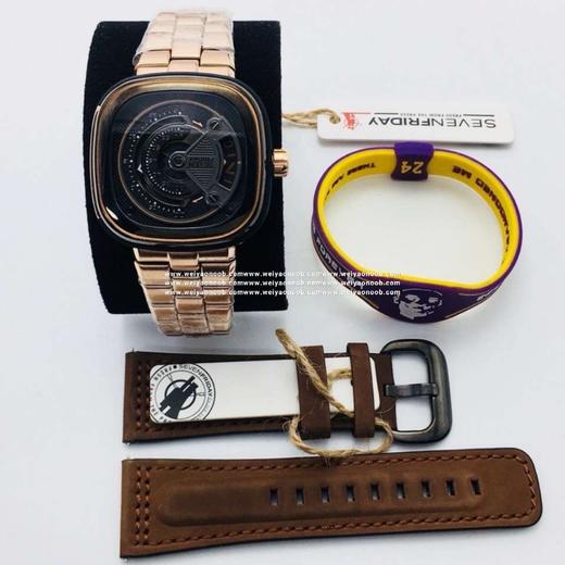 SV七个星期五，原装316L不锈钢表带，市场最高版本，男士腕表，自动机械机芯，钢表带+送皮表带，密底。 商品图1