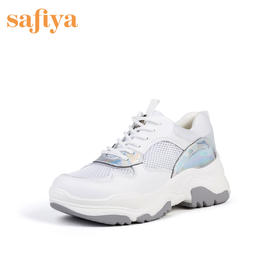 商场同款 |Safiya/索菲娅深口时尚休闲网面老爹鞋女火焰鞋单鞋女SF91112012