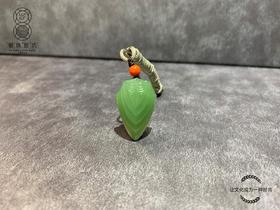 【御珠宫坊】碧玉蝉挂件