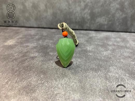【御珠宫坊】碧玉蝉挂件 商品图0