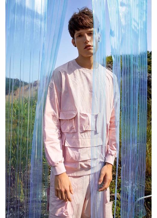 DEC P91906122 进口面料工装口袋设计卫衣 商品图0