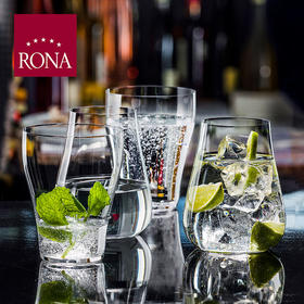 RONA/洛娜 水晶 矿泉水水杯 斯洛伐克LINEA UMANA 韵雅系列 精致 无铅