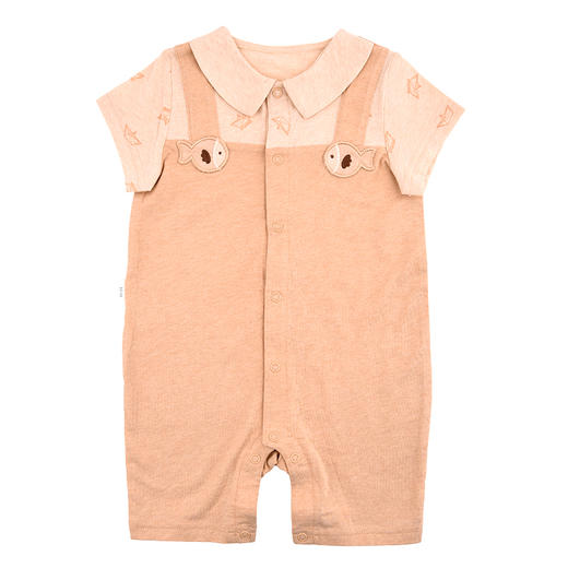 棉果果夏季新疆彩棉纯棉对开连体衣连身衣哈衣M201722120210 商品图4