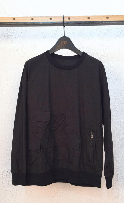 DEC P91906122 进口面料工装口袋设计卫衣 商品图1