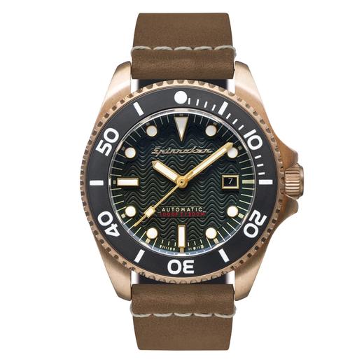 英国spinnaker三角帆tesei青铜壳潜水机械自动手表